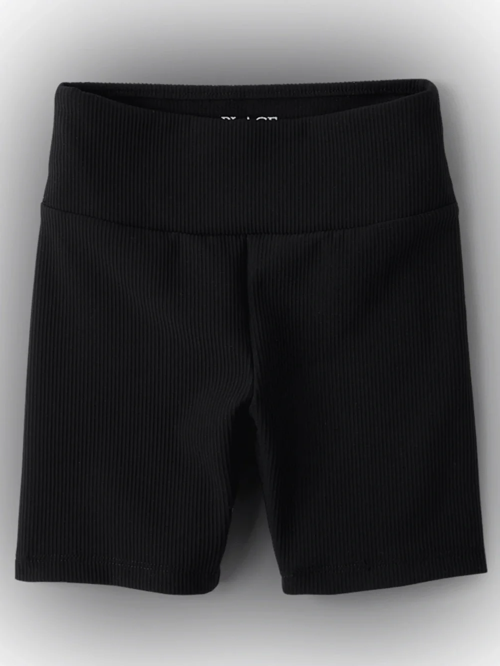 The Children’s Place Girls Quick Dry Textured Ribbed Bike Shorts - Black